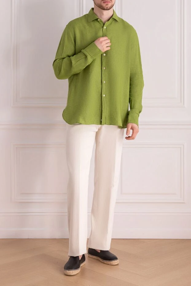 Gucci men's white cotton corduroy trousers 818853 - photo 2