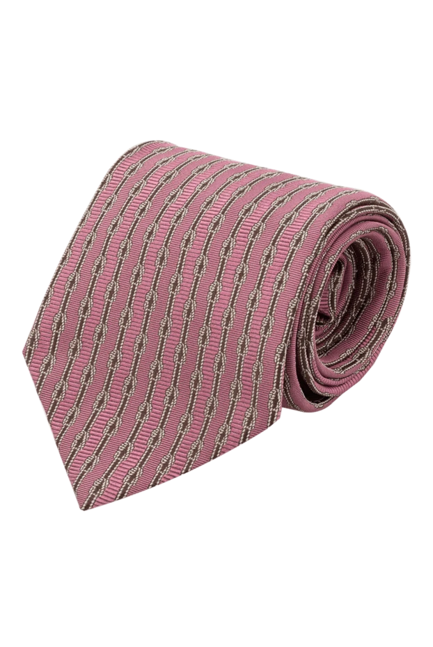 Gucci галстук из шелка розовый мужской 882086 - фото 1