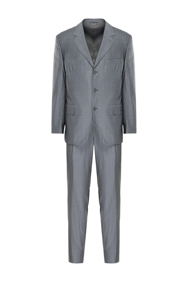 Canali чоловічі костюм чоловічий з вовни та шовку сірий купити фото з цінами 935964 - фото 1