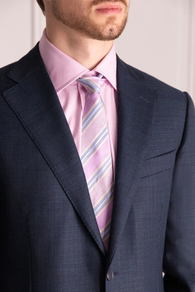 Canali чоловічі краватка з шовку фіолетова чоловіча купити фото з цінами 935986 - фото 2