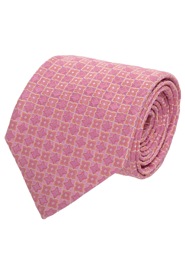 Canali man tie silk pink for men 936611 - photo 1