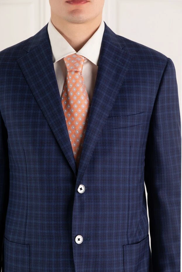 Canali мужские галстук из шелка оранжевый мужской купить с ценами и фото 936615 - фото 2