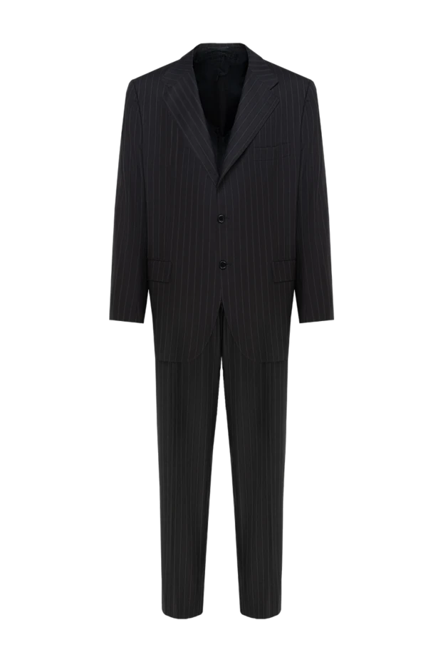 Kiton man men's suit made of black wool buy with prices and photos 941778 - photo 1