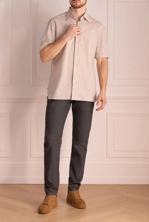 Borrelli man white cotton shirt for men buy with prices and photos 947397 - photo 2