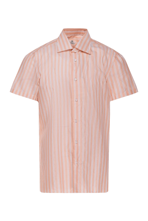 Borrelli man orange men's cotton and linen shirt buy with prices and photos 947399 - photo 1