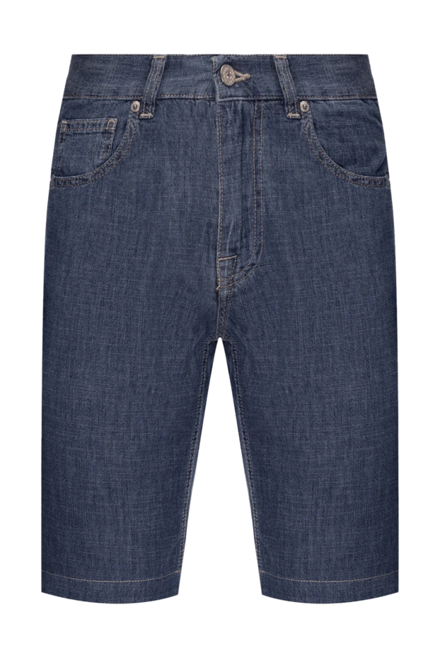 Canali мужские шорты из хлопка синие мужские купить с ценами и фото 948934 - фото 1