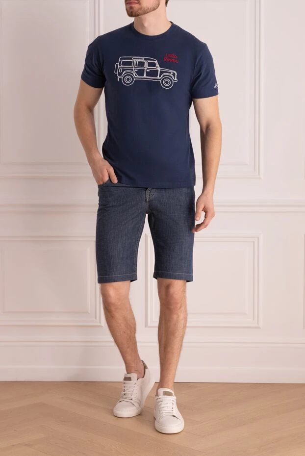 Canali man blue cotton shorts for men buy with prices and photos 948934 - photo 2