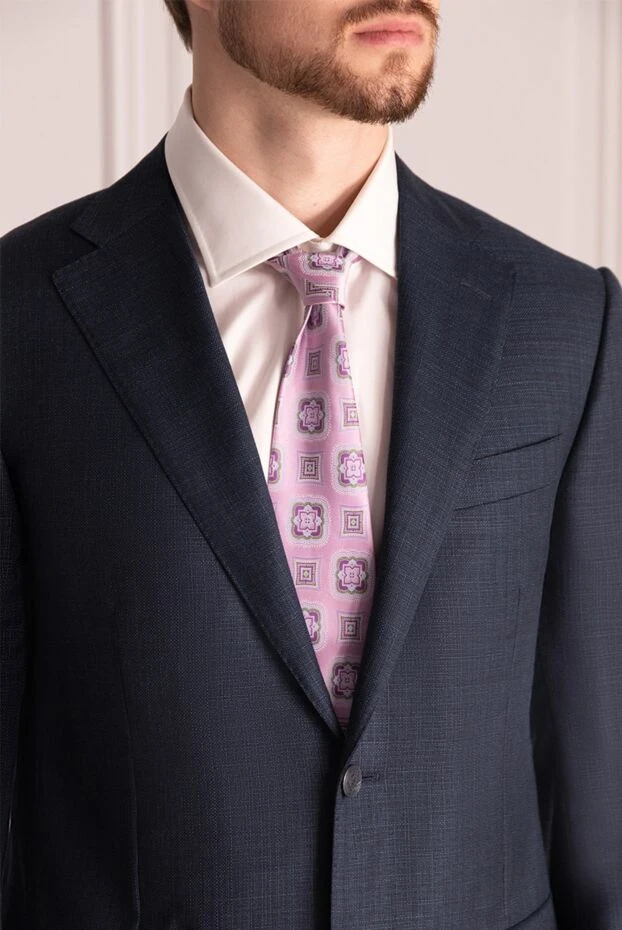 Canali man purple silk tie for men 949048 - photo 2