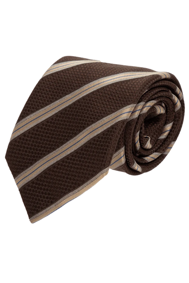 Canali man silk tie brown for men buy with prices and photos 949056 - photo 1