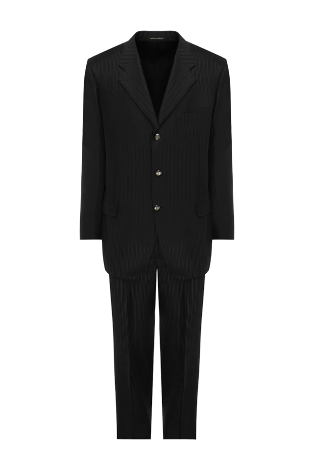 Canali чоловічі костюм чоловічий з вовни та шовку чорний купити фото з цінами 949140 - фото 1
