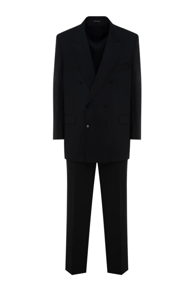 Canali man men's suit made of wool and mohair, black buy with prices and photos 949159 - photo 1