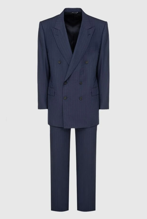 Canali man men's suit made of wool and silk, blue 949165 - photo 1