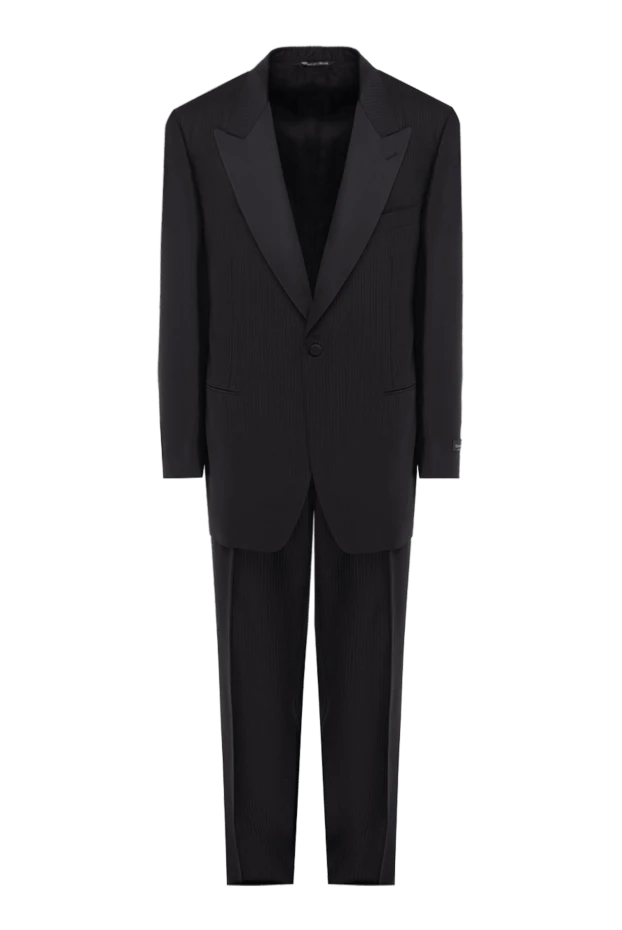 Canali мужские костюм мужской из шерсти и шёлка черный купить с ценами и фото 949190 - фото 1