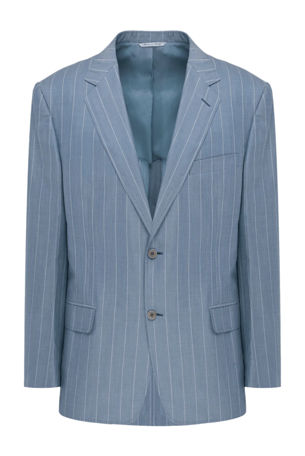 Canali мужские пиджак голубой мужской купить с ценами и фото 949291 - фото 1