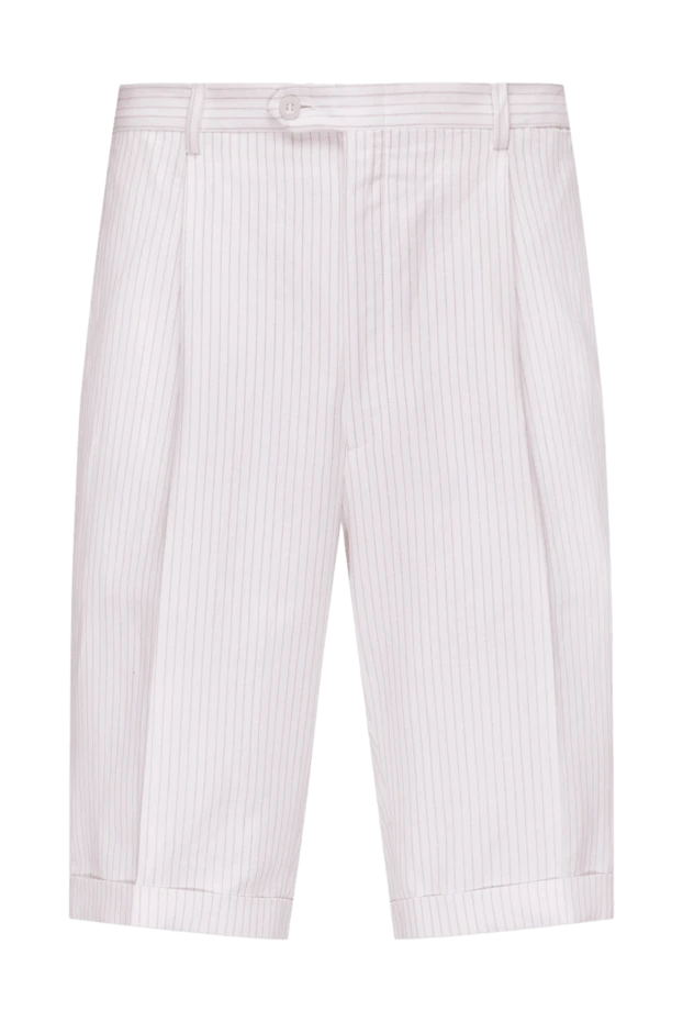 Brioni man hemp and cotton shorts white for men buy with prices and photos 950228 - photo 1