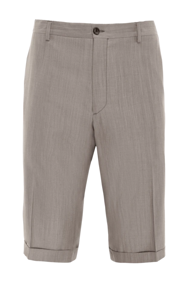Bilancioni мужские шорты из шерсти и шелка серые мужские купить с ценами и фото 951766 - фото 1