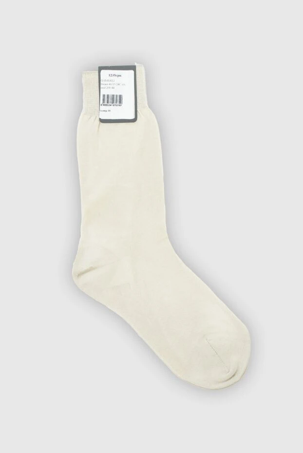 Zimmerli мужские носки из хлопка бежевые мужские купить с ценами и фото 953407 - фото 2