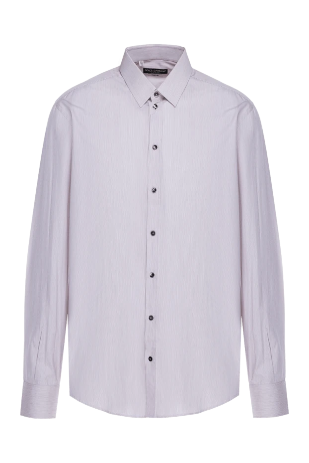 Dolce & Gabbana мужские сорочка из хлопка бежевая мужская купить с ценами и фото 953490 - фото 1