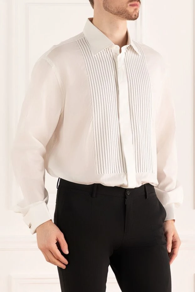 Canali man white cotton shirt for men 956253 - photo 3