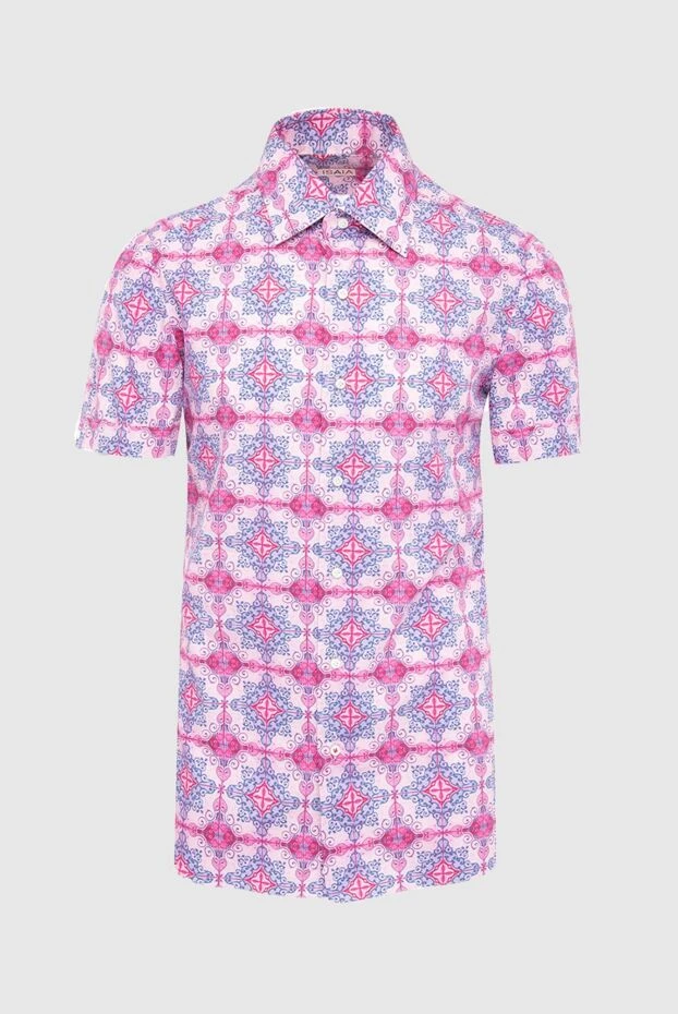 Isaia мужские сорочка из хлопка фиолетовая мужская купить с ценами и фото 965163 - фото 1
