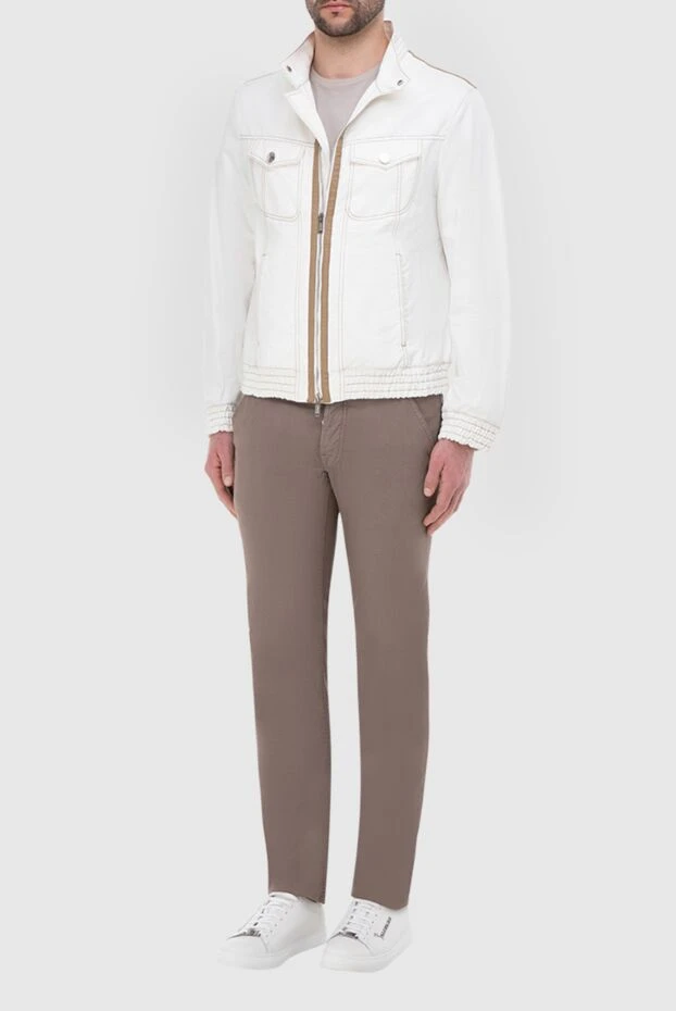Armani мужские куртка из хлопка и полиамида белая мужская купить с ценами и фото 965325 - фото 2