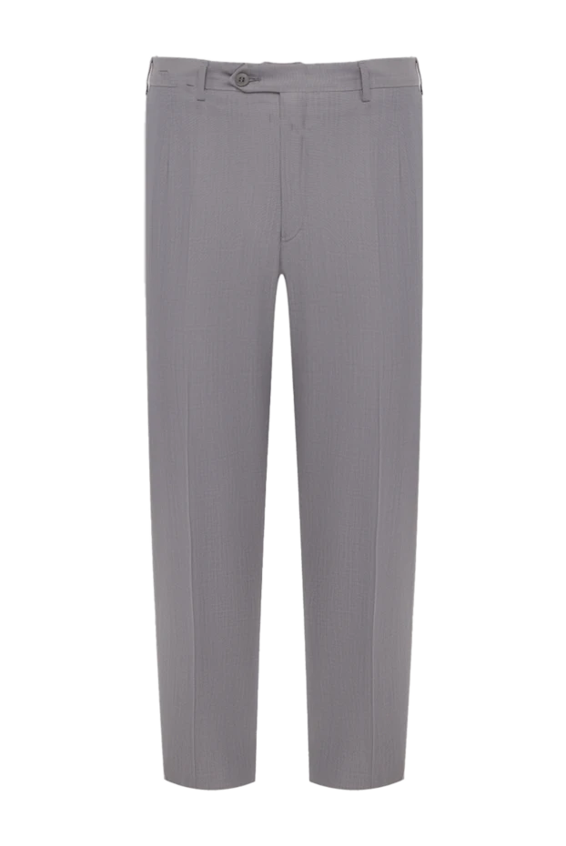 Brioni gray wool and silk pants for men 966178 - photo 1