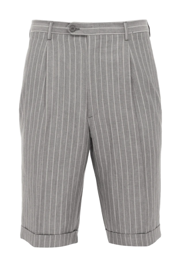 Brioni мужские шорты из шерсти и льна серые мужские купить с ценами и фото 966195 - фото 1