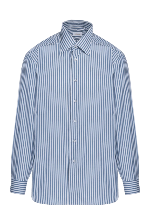 Brioni man blue cotton shirt for men 966244 - photo 1