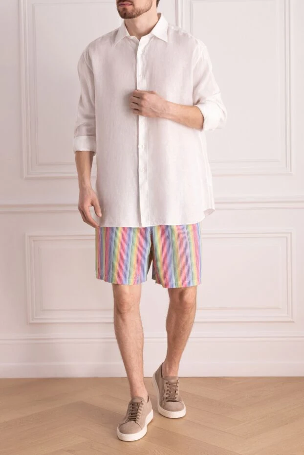 Vilebrequin мужские шорты пляжные из хлопка и нейлона розовые мужские купить с ценами и фото 966708 - фото 2