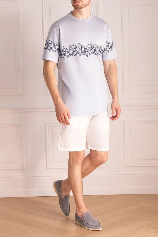 Colombo man white cotton and linen shorts for men 968266 - photo 2