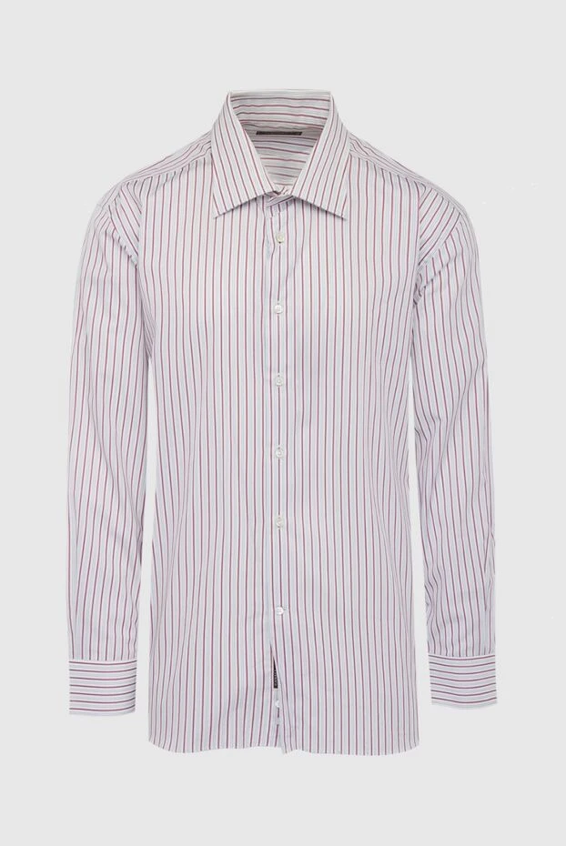 Canali мужские сорочка из хлопка белая мужская купить с ценами и фото 969436 - фото 1