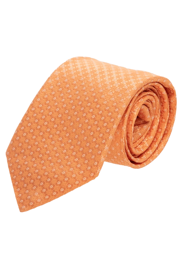 Canali чоловічі краватка з шовку помаранчева чоловіча купити фото з цінами 969483 - фото 1