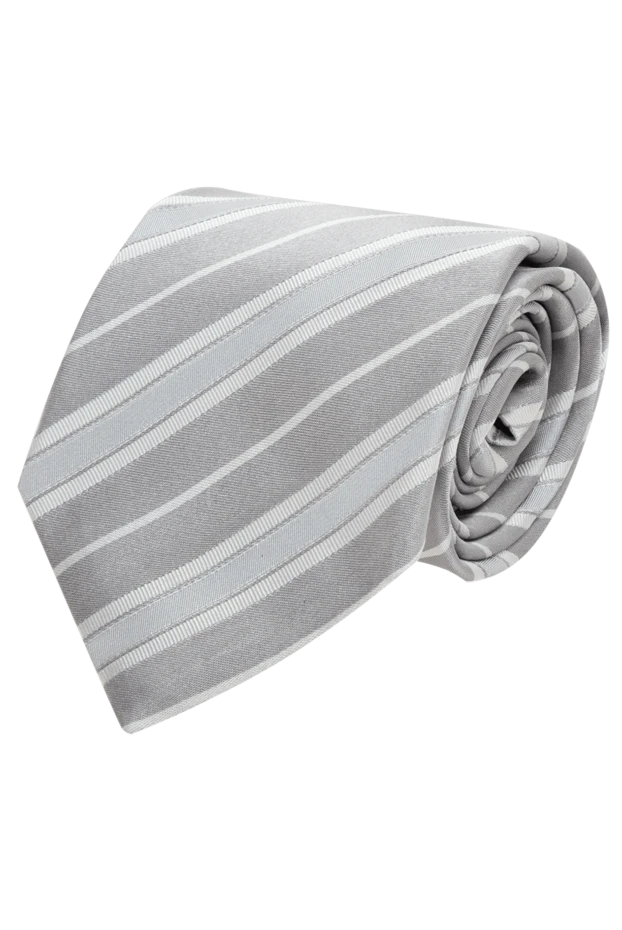 Canali мужские галстук из шелка серый мужской купить с ценами и фото 969496 - фото 1