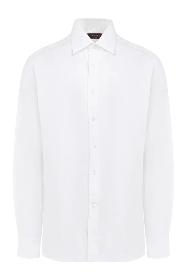 Canali мужские сорочка из хлопка белая мужская купить с ценами и фото 969617 - фото 1