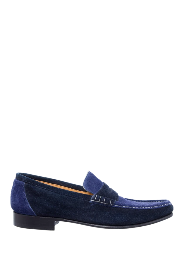 Sutor Mantellassi man blue suede loafers for men 975446 - photo 1