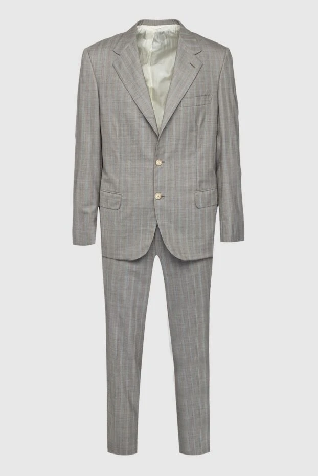Brioni мужские костюм мужской из шерсти серый купить с ценами и фото 976577 - фото 1