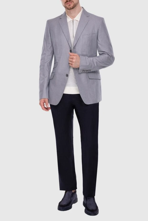 Gucci man gray cotton jacket for men 977009 - photo 2