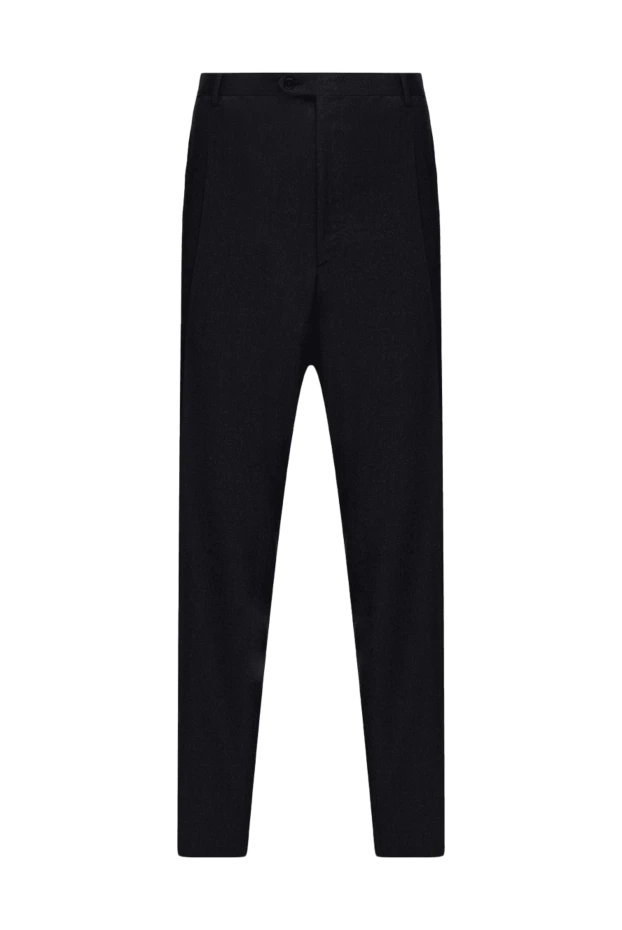 Brioni man men's black wool trousers buy with prices and photos 977581 - photo 1