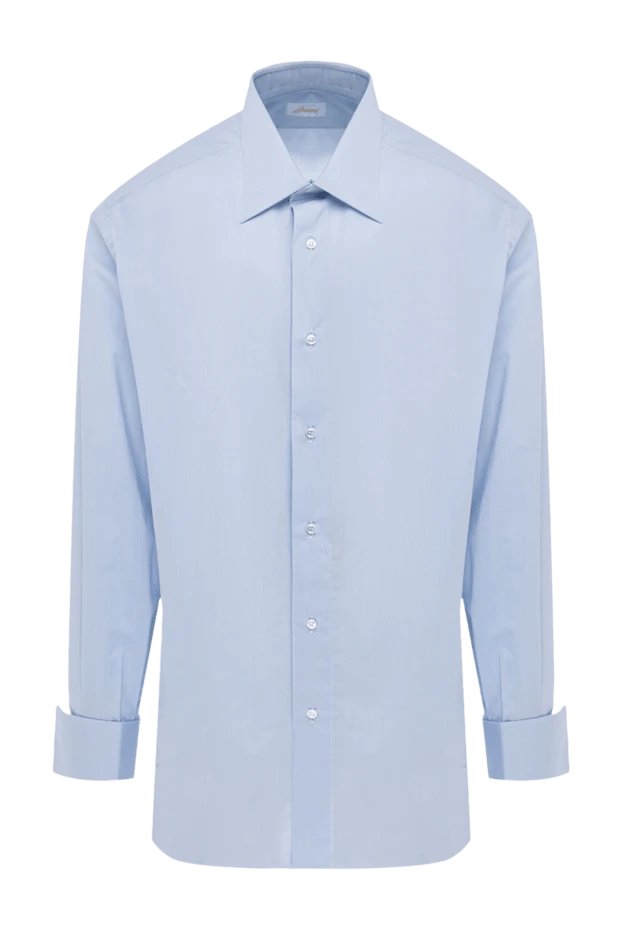 Brioni мужские сорочка из хлопка голубая мужская купить с ценами и фото 977654 - фото 1