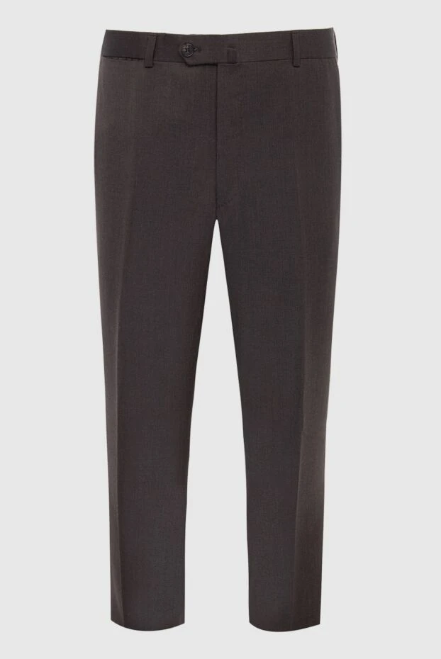 Isaia man black wool trousers for men 977866 - photo 1