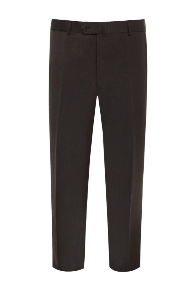 Isaia black wool pants for men 977866 - photo 1