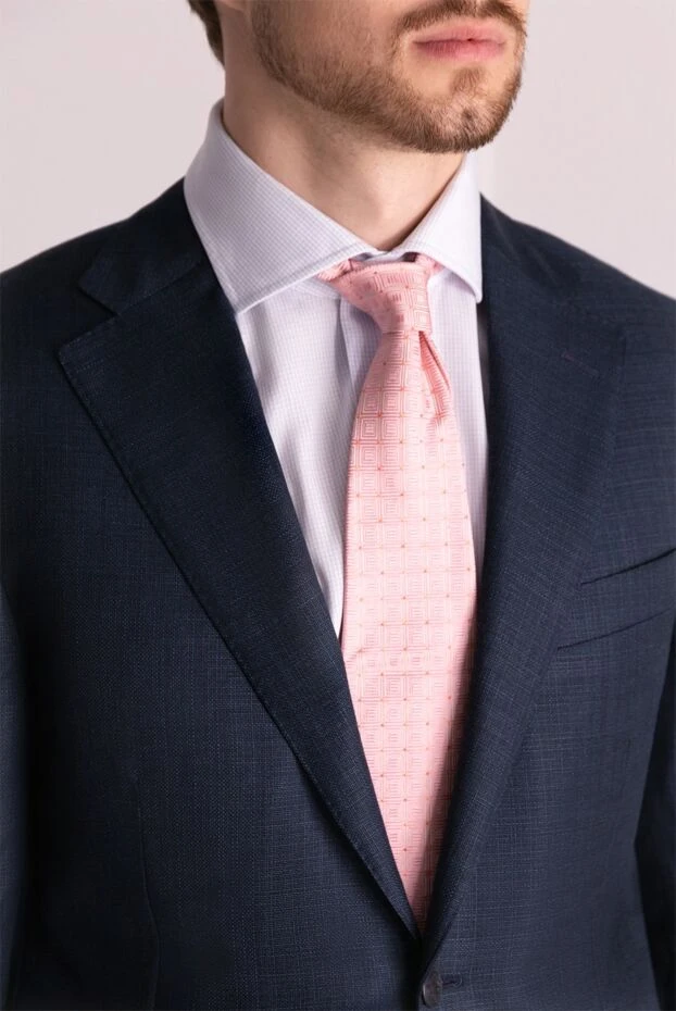 Canali мужские галстук из шелка розовый мужской купить с ценами и фото 978435 - фото 2
