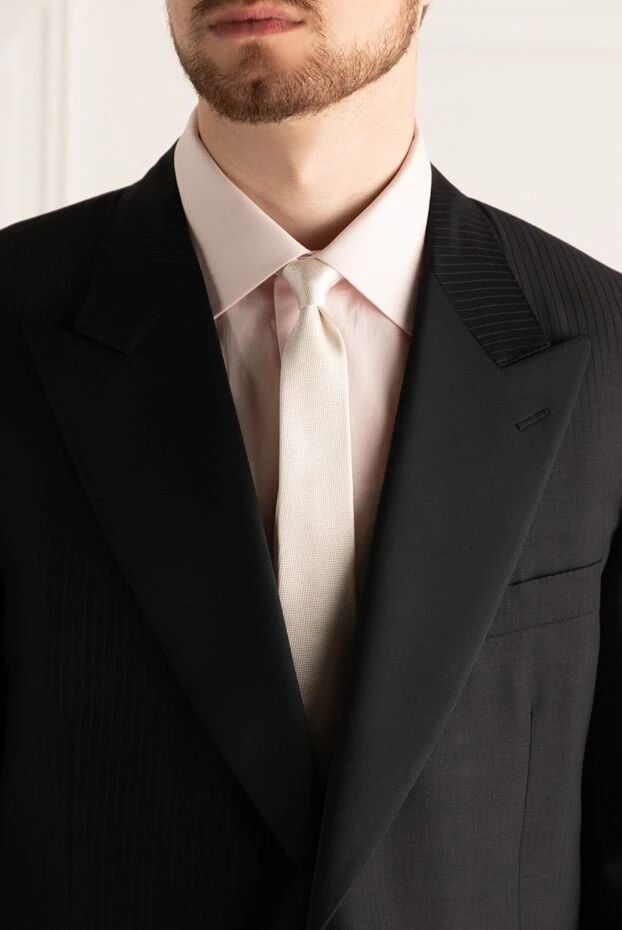 Dolce & Gabbana чоловічі краватка з шовку бежева чоловіча купити фото з цінами 979226 - фото 2