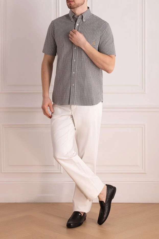 Canali чоловічі рубашка з бавовни сіра чоловіча купити фото з цінами 979466 - фото 2
