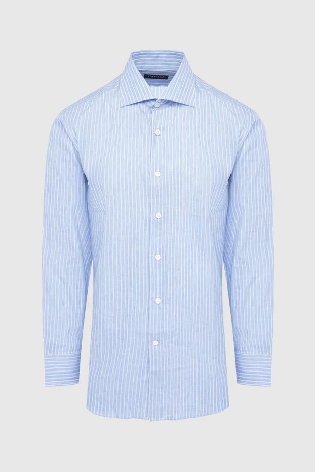 Canali man blue cotton shirt for men buy with prices and photos 979560 - photo 1