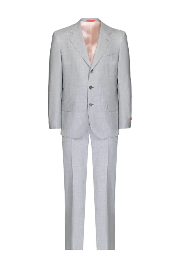Isaia мужские костюм мужской из шерсти и шёлка серый купить с ценами и фото 979629 - фото 1