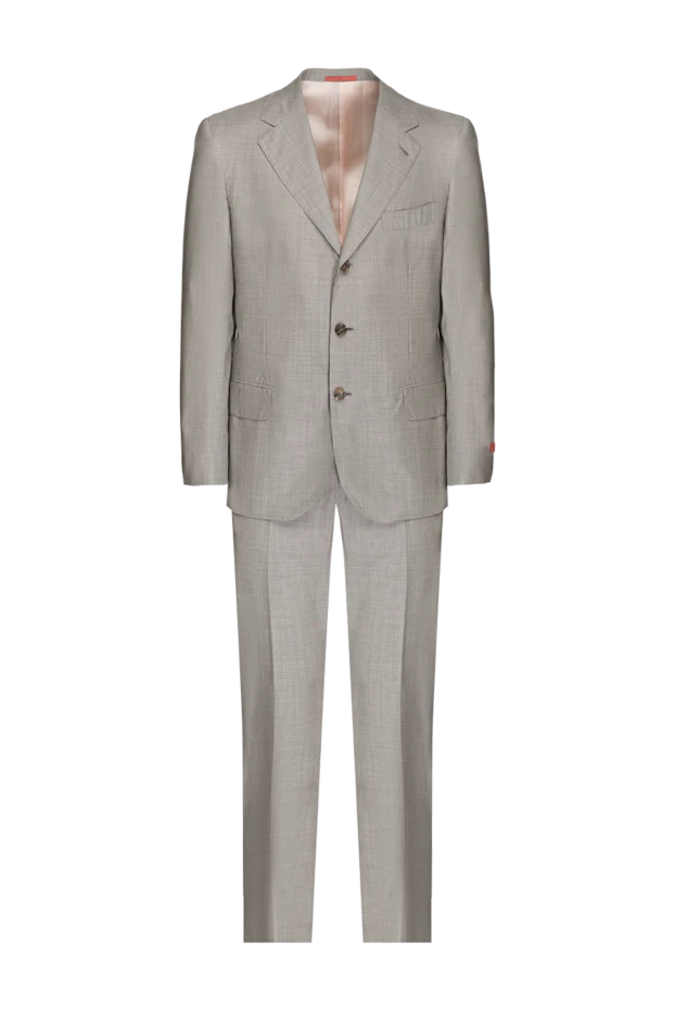 Isaia gray wool and silk suit for men 979629 - photo 1