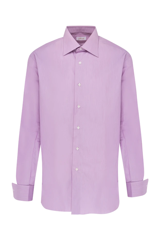 Brioni man violet cotton shirt for men buy with prices and photos 980010 - photo 1