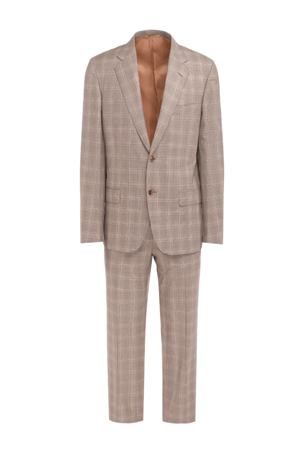 Belvest man beige men's wool suit 980400 - photo 1