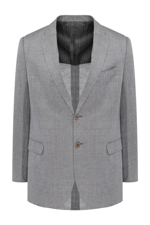 Armani man gray linen jacket for men 980802 - photo 1